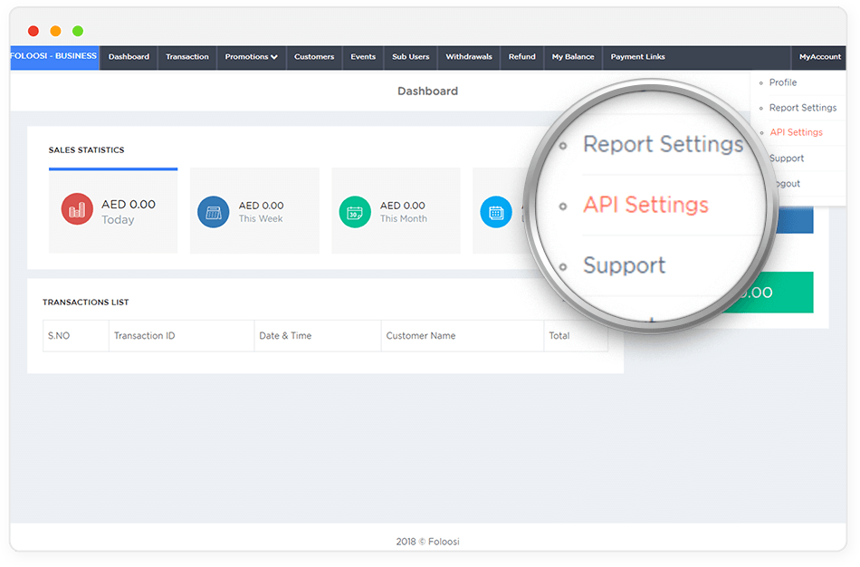 API Settings API Settings