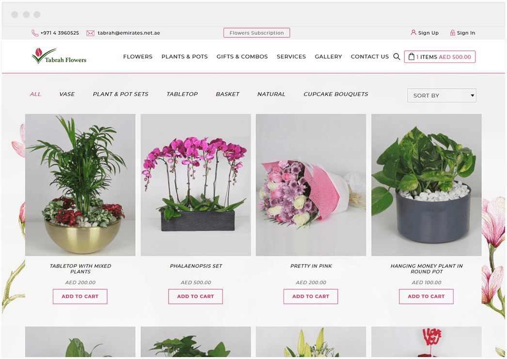 E-commerce banner