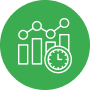 cash Real time analytics icon