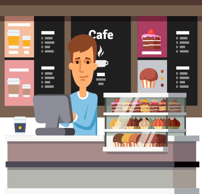 retailers Retail solution - cafe